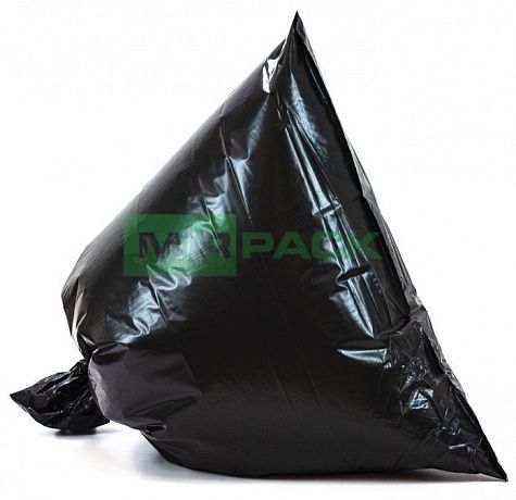 Мешки для мусора 180 л, 70 мкм, ПВД, 100 шт. черные, 2х слойные - Вид 2