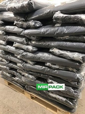 Мешки для мусора 120 л, 90 мкм, черные, в пачках, 100 шт. 2х слойные - Вид 7